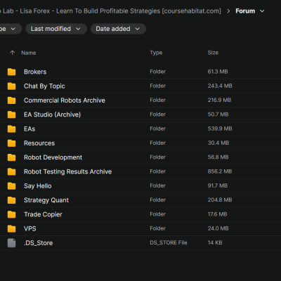 Algo Lab – Lisa Forex – Learn To Build Profitable Strategies