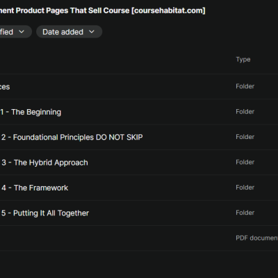 Bobby Hewitt – Supplement Product Pages That Sell Course
