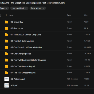Carly Anna – The Exceptional Coach Expansion Pack