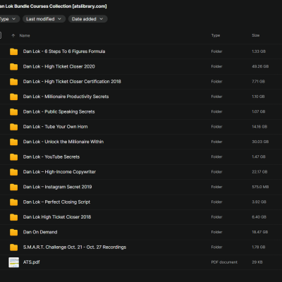 Dan Lok Bundle Courses Collection