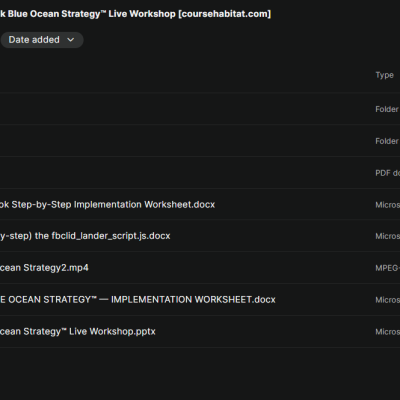 Duston McGroarty – The ClickBank Blue Ocean Strategy™ Live Workshop