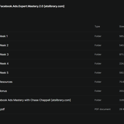 Chase Chappell – Facebook Ads Expert Mastery 2.0