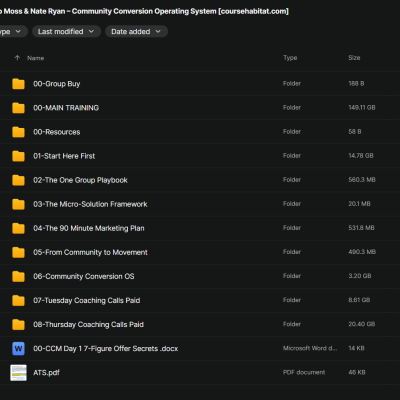 Flip Moss & Nate Ryan – Community Conversion Operating System