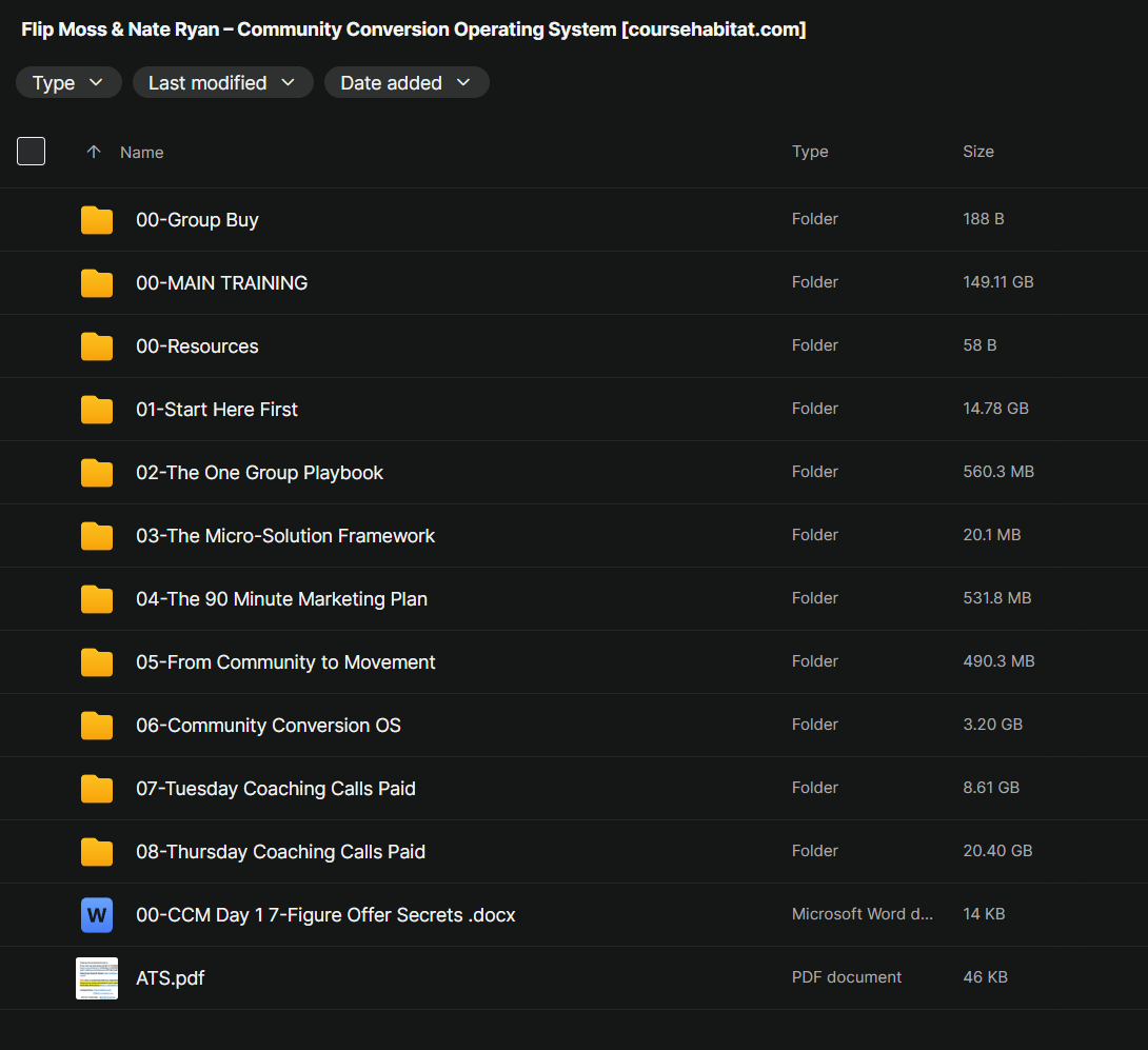 Flip Moss & Nate Ryan – Community Conversion Operating System