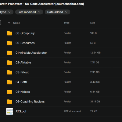 Gareth Pronovost – No-Code Accelerator
