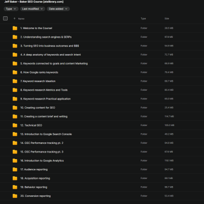 Jeff Baker – Baker SEO Course