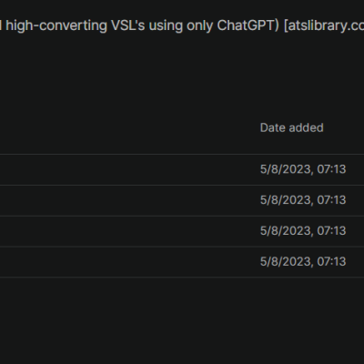 Jon Benson – ChatVSL (Create and even sell high-converting VSL’s using only ChatGPT)