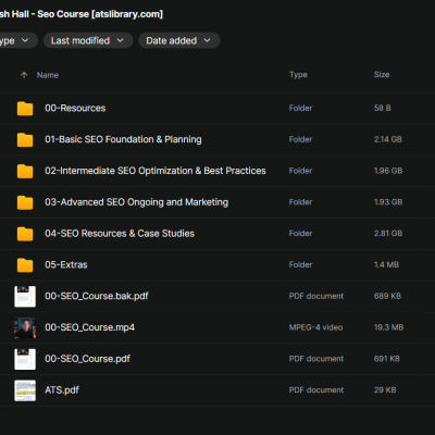 Josh Hall – Seo Course