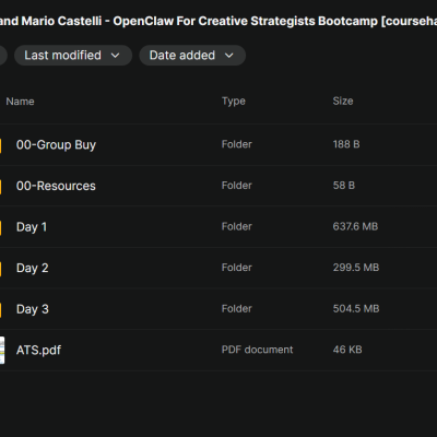 Luke Ilha and Mario Castelli – OpenClaw For Creative Strategists Bootcamp