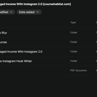 Maria Wendt – Leveraged Income With Instagram 2.0