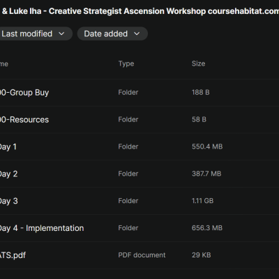 Mario Castelli & Luke Iha – Creative Strategist Ascension Workshop