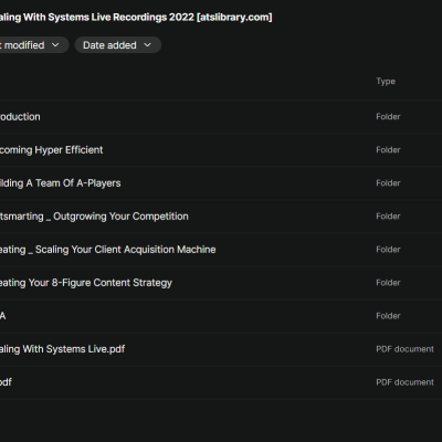 Ravi Abuvala – Scaling With Systems Live Recordings 2022