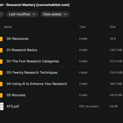 Rob Marsh – Research Mastery