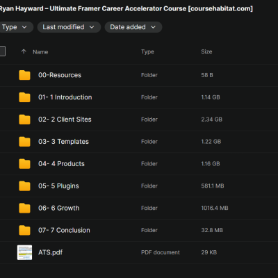 Ryan Hayward – Ultimate Framer Career Accelerator Course