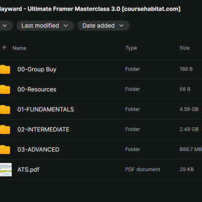 Ryan Hayward – Ultimate Framer Masterclass 3.0