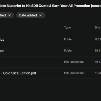 SDRing 101 – The Complete Blueprint to Hit SDR Quota & Earn Your AE Promotion