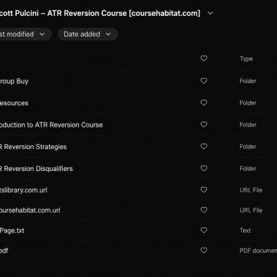 Scott Pulcini – ATR Reversion Course
