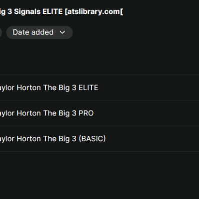 Simpler Trading – Taylor’s The Big 3 Signals ELITE