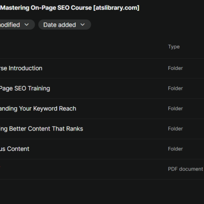 Stephen Hockman – Mastering On-Page SEO Course