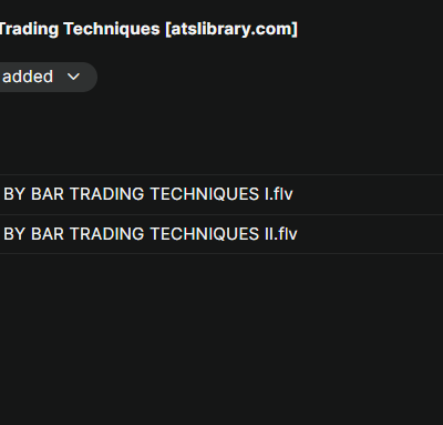 The Premium Bar-by-Bar Market Trading Techniques
