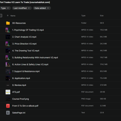 Tori Trades – Learn To Trade V2 2025