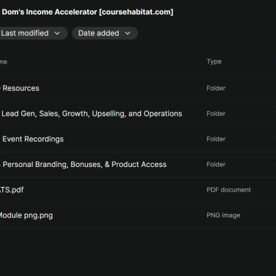 Troy Ericson – Dom’s Income Accelerator