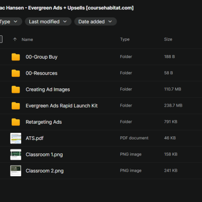 Zac Hansen – Evergreen Ads + Upsells