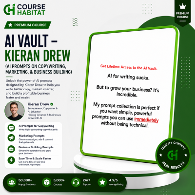 AI Vault – Kieran Drew (AI Prompts on Copywriting, Marketing, & Business Building)