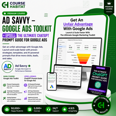 Ad Savvy Google Ads Toolkit + Upsell The Ultimate ChatGPT Prompt Guide for Google Ads