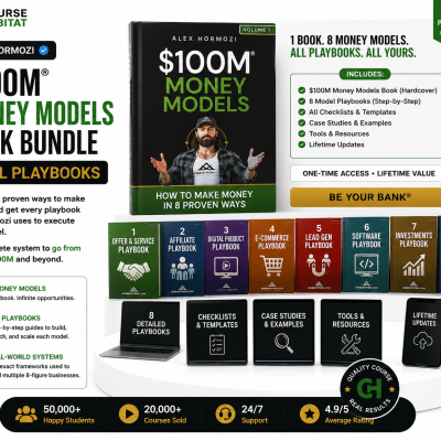 Alex Hormozi $100M® Money Models Book Bundle + All playbooks