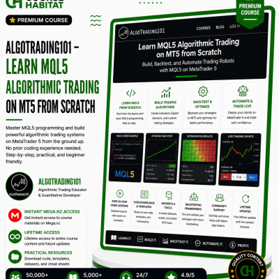 AlgoTrading101 – Learn MQL5 Algorithmic Trading on MT5 from Scratch
