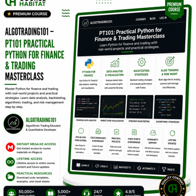 AlgoTrading101 – PT101 Practical Python for Finance & Trading Masterclass