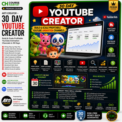 Arti Creator – 30 Day YouTube Kids Creator