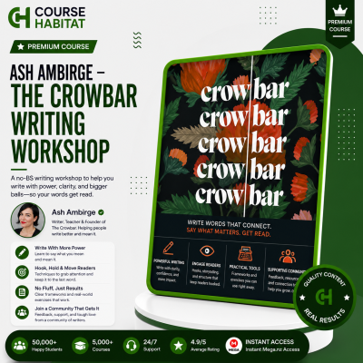 Ash Ambirge – The Crowbar Writing Workshop