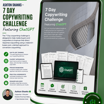 Ashton Shanks – 7 Day Copywriting Challenge Featuring ChatGPT