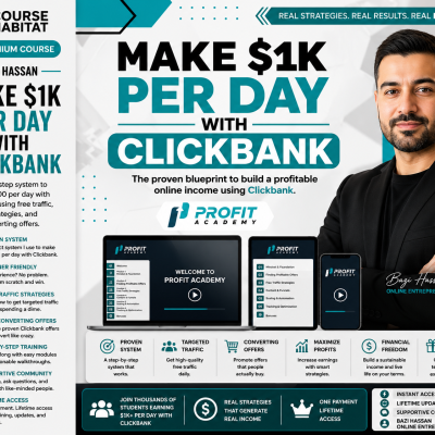 Bazi Hassan – Profit Academy (Make $1k per day with Clickbank)
