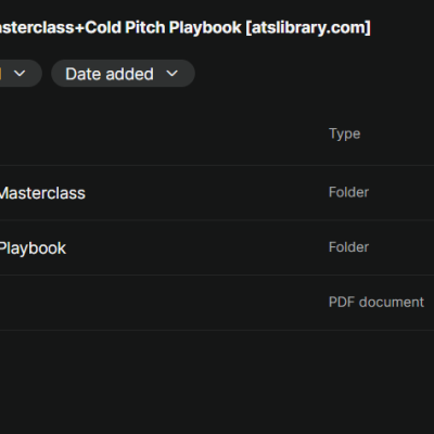 Bree Weber – Cold Pitch Masterclass + Cold Pitch Playbook