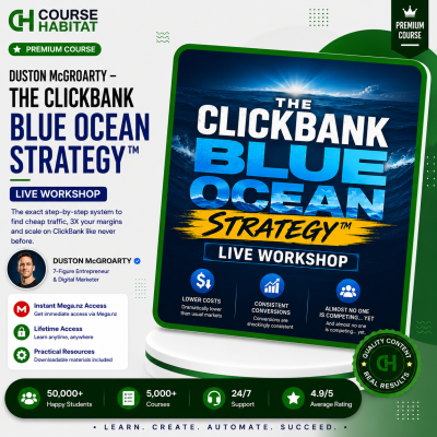 Duston McGroarty – The ClickBank Blue Ocean Strategy™ Live Workshop