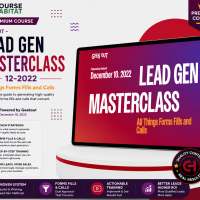 Geekout – Lead Gen Masterclass 12-2022