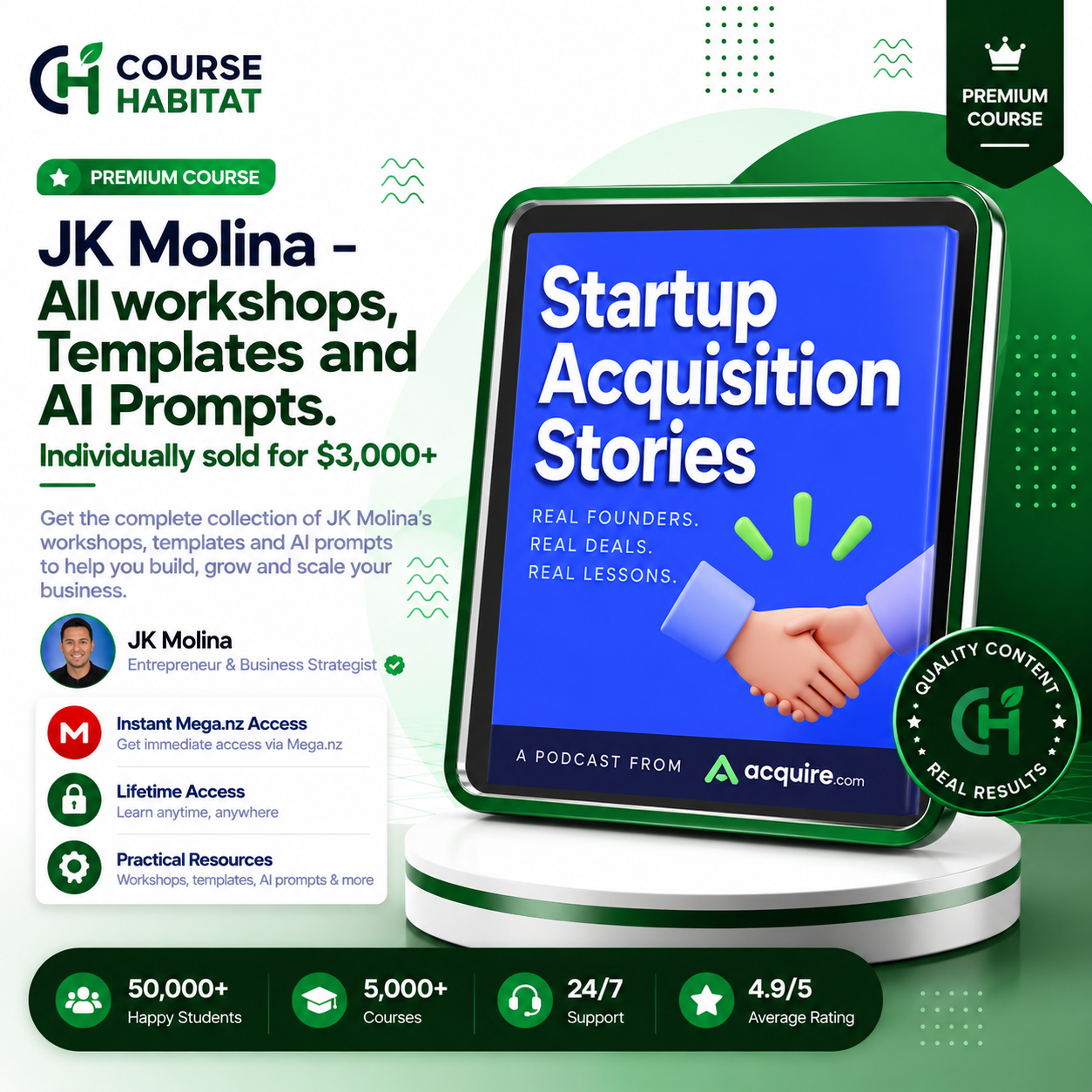 JK Molina – All workshops, Templates and AI Prompts. Individually sold for $3,000+