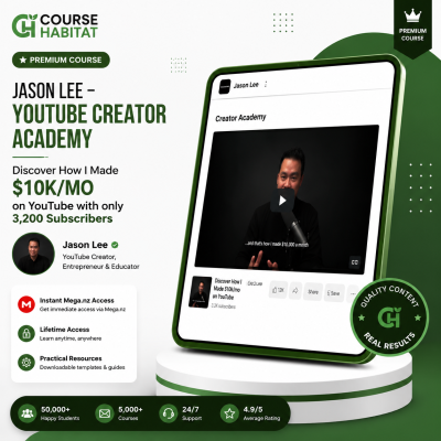 Jason Lee – YOUTUBE CREATOR ACADEMY – Discover How I Made$10kmo on YouTube with only 3,200 Subscribers
