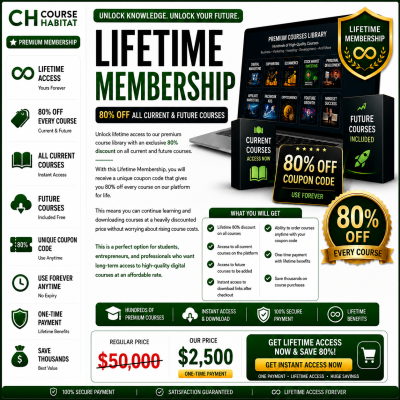 Lifetime Membership (80% Off All Current & Future Courses)