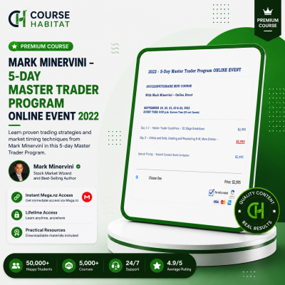 Mark Minervini – 5-Day Master Trader Program ONLINE EVENT 2022