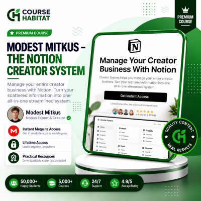 Modest Mitkus – The Notion Creator System