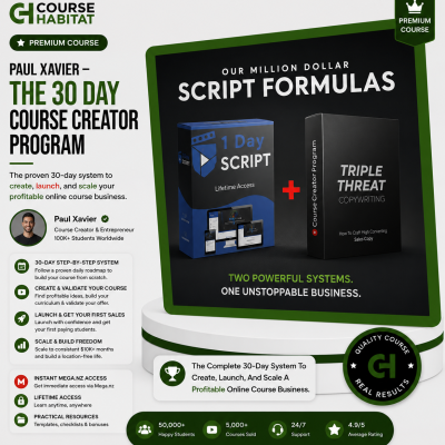 Paul Xavier – The 30 Day Course Creator Program