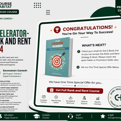 Saravanan Ganesh – SEO Accelerator-Rank And Rent 2024