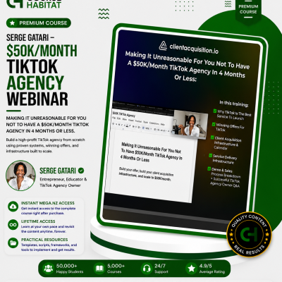 Serge Gatari – $50KMonth TikTok Agency Webinar