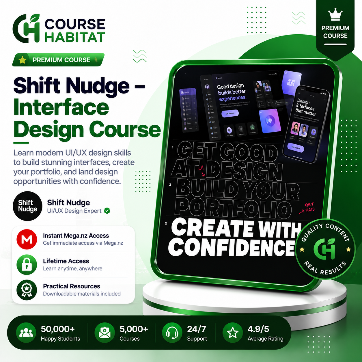 Shift Nudge – Interface Design Course