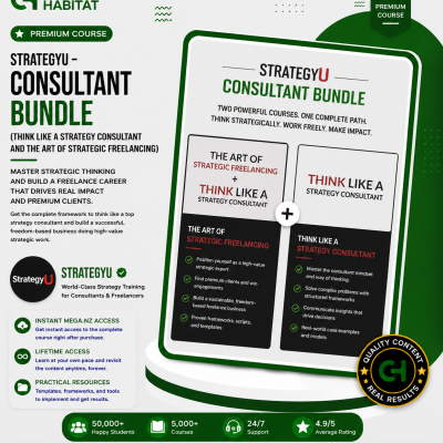 StrategyU – Consultant Bundle (Think Like A Strategy Consultant and The Art of Strategic Freelancing)