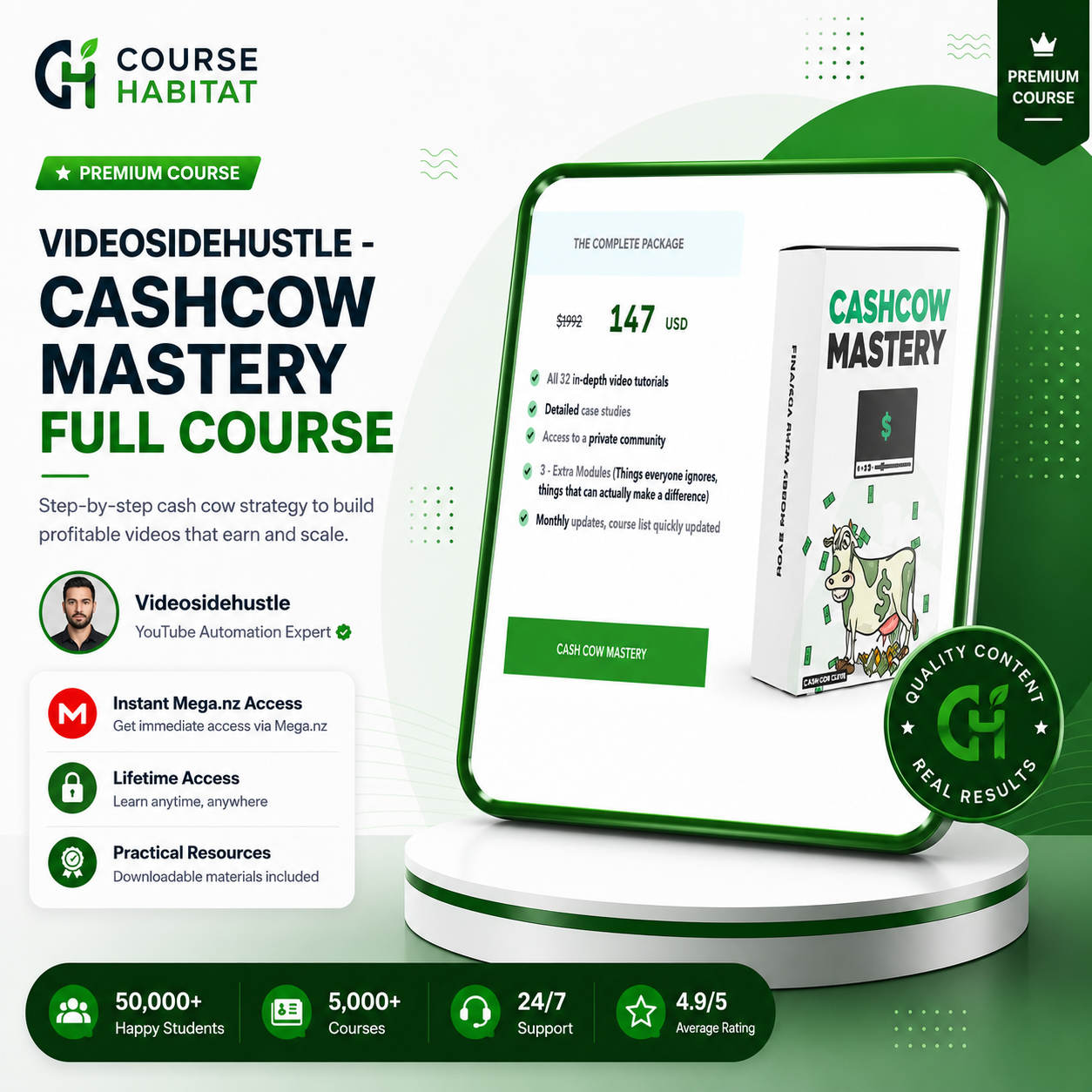 Videosidehustle - CashCow MASTERY Full Course